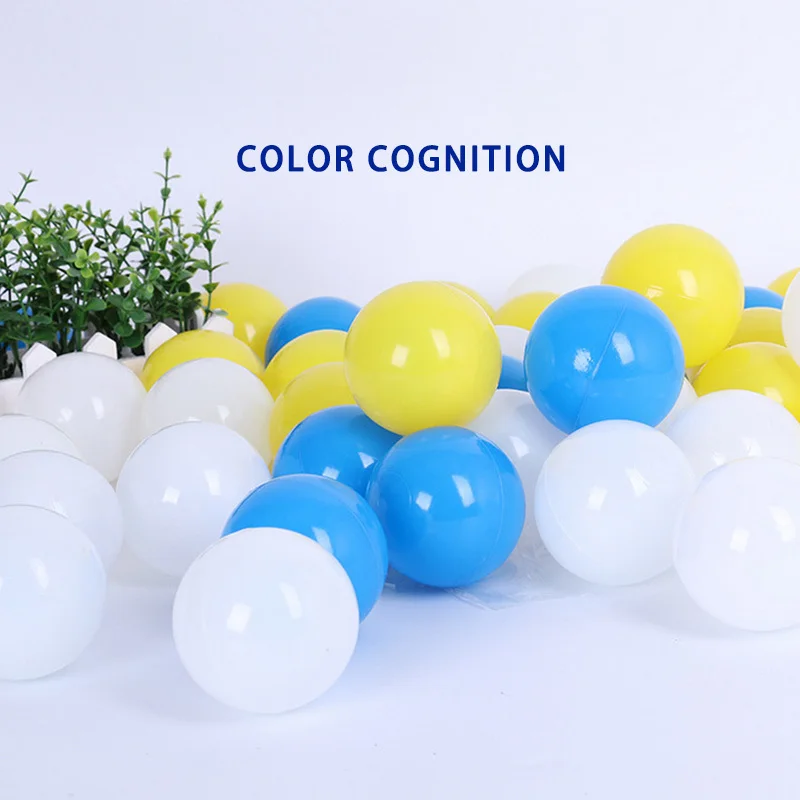 50 Pcs Soft Plastic Ocean Balls for Dry Pool Eco-Friendly Ball Pit Colorful Kids Christmas Balls Toys for Children Dia 7CM