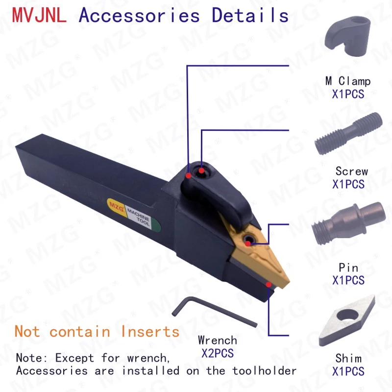 Mocask MVJNL CNC карбидная вставка для токарного станка Арбор MVJNL1616K16 обрабатывающий резак металлические инструменты внешние токарные держатели инструментов