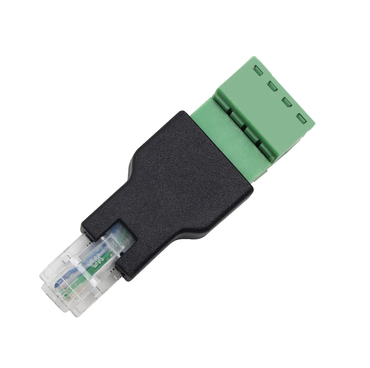 50 шт. Ethernet RJ11 6P4C штекер в винтовой терминал 4 контактный сплиттер адаптер CCTV Разъем