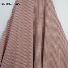 Полиэфирная печатная полосатая модная тканая льняная ткань для европейских и американских женских платьев 5 цветов