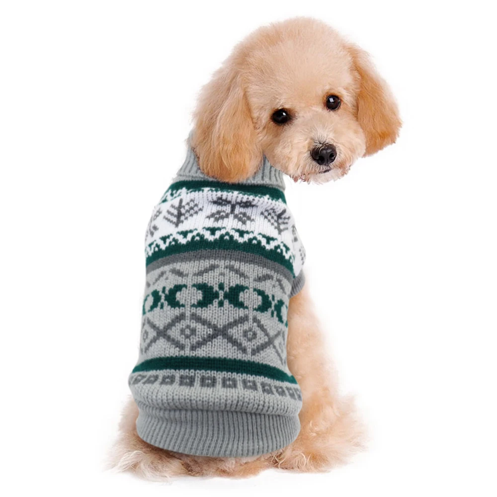 Рождество Собака Кошка Одежда для животных для щенков вязаная одежда зимние Домашние животные свитер костюм водолазка для маленьких собак кошек s-xxl