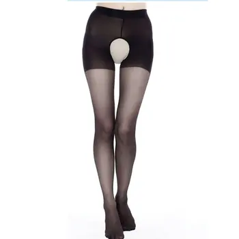 

Ultra Slim Women Open Crotch Pantyhose Sexy Hollow Out No Need Take-off Stockings Elastic Breathable Fancy Stocking Tight