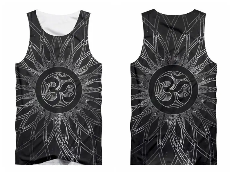 Unisex 3d tank tops Майки с 3D принтом для йоги и медитации, мужские майки без рукавов, модные повседневные уличные майки для спортзала, мужские майки Джерси - Цвет: Unisex 3d tank tops
