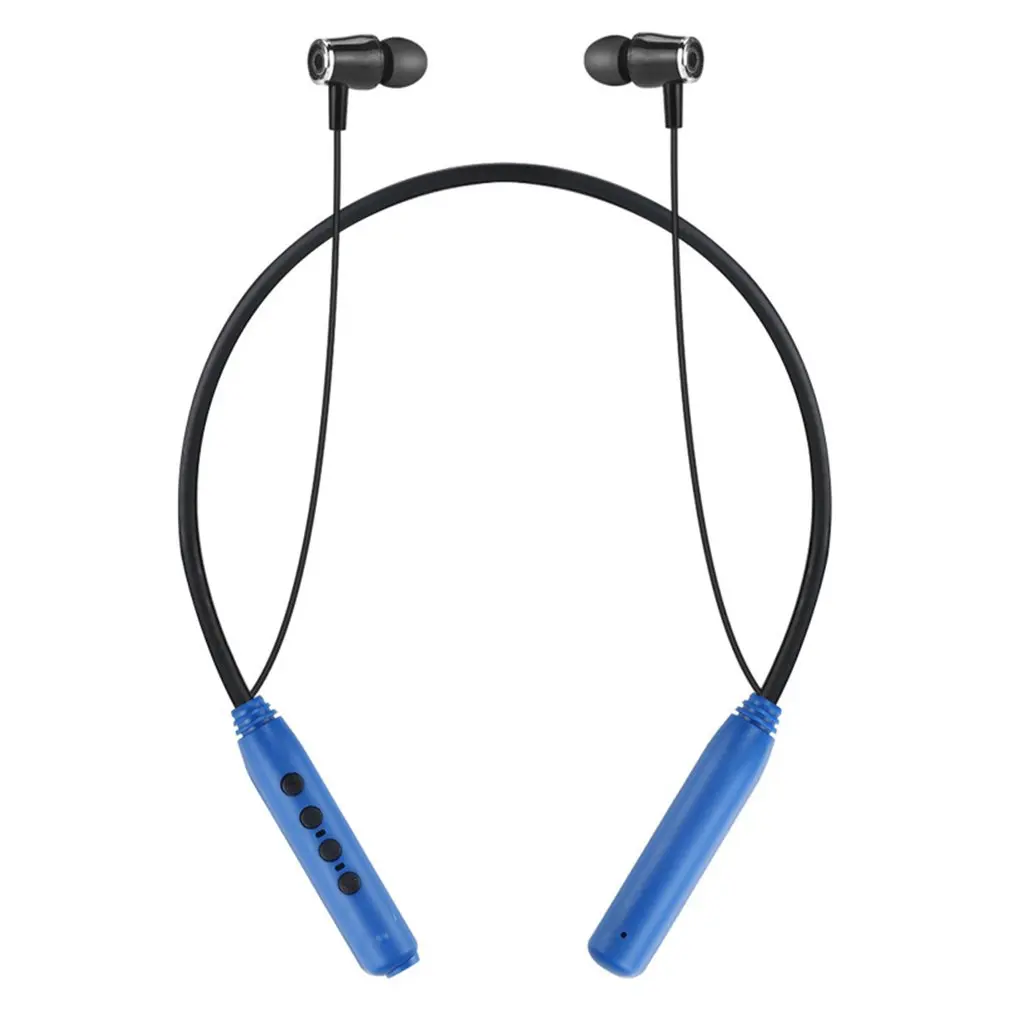 Водонепроницаемые спортивные Bluetooth наушники MP3 плеер беспроводная гарнитура Шея висячая Встроенная 8 г 16 г 32 г карта памяти - Цвет: 16G blue