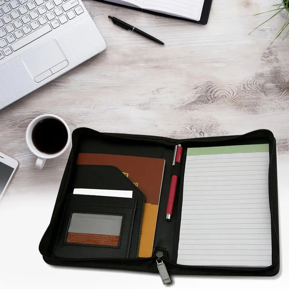 Бизнес-чехол A5 Manager Padfolio многофункциональный высококачественный ПУ синтетическая кожа портфель блокноты