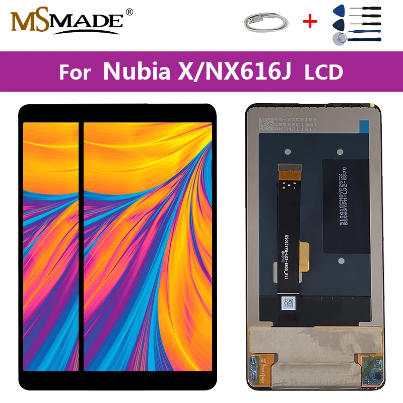 

Original 6.01" For ZTE Nubia X Display NubiaX NX616J LCD Display Touch Screen Digitizer Assembly Repair Parts Free Shipping