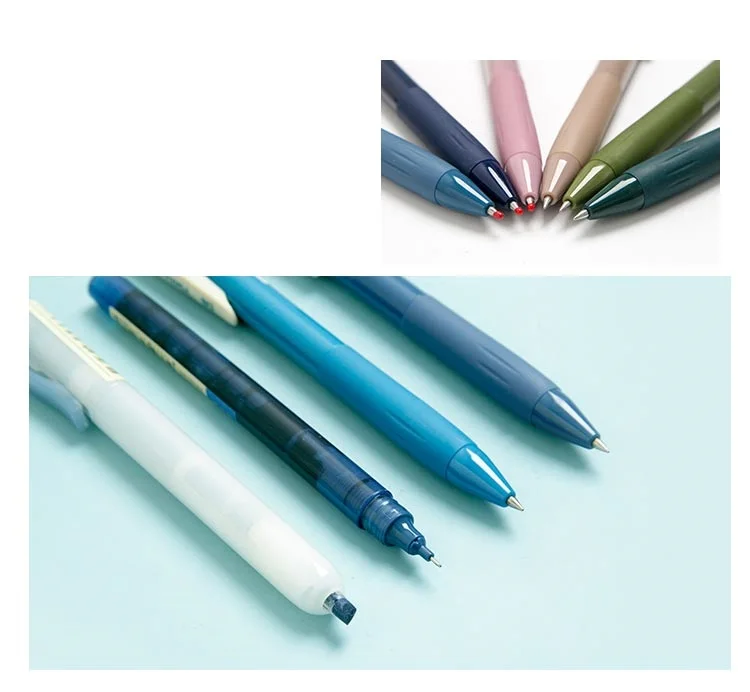 4-teiliges Vintage-Stift-Set mit Farbverlauf, schnell trocknender Gel-Tintenstift und fluoreszierender Textmarker, Zeichnung, Farbe, Büro, Schule, A6458 – Detail 14