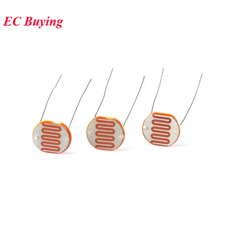 20 штук светочувствительный резистор Фоторезистор 5506 5516 5528 5537 5539 5549 светозависимый резистор 5 мм Фоторезистор для Arduino