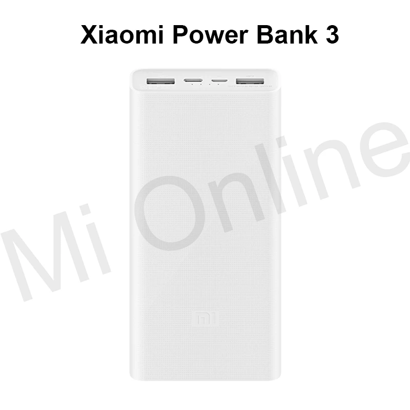 Xiaomi Mi 20000mAh power Bank 3 Pro USB-C 45W портативное зарядное устройство Dual USB power bank для ноутбука смартфона - Цвет: Power Bank 3