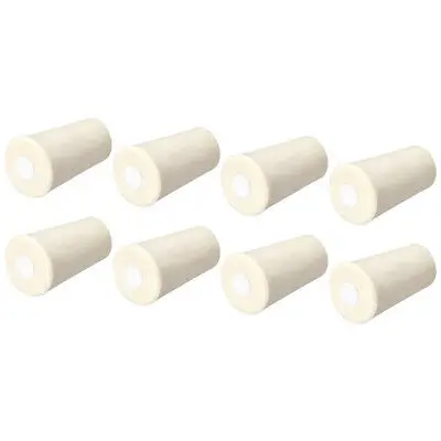 

21-28mm Beige Drilled Silicone Stopper Plugs for Flask Test Tube Stopper 8pcs