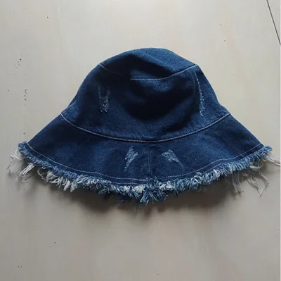 YOYOCORN дамские бейсболки из промытого хлопка, японские джинсовые рыбацкие шляпы для мужчин и женщин, Корейская версия новых старых диких студенческих таз - Цвет: Синий