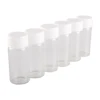 10pcs 10ml 22*50mm mini Clear Glass Jars Glass Bottles with White Plastic Caps Glass Vials for Art Craft 4
