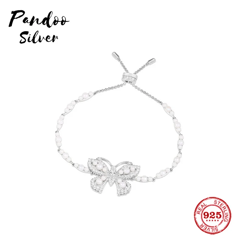 Модная подвеска Стерлинговое Серебро копия 1:1, Регулируемый Серебряный браслет с жемчугом для женщин Monaco Роскошные ювелирные изделия подарок