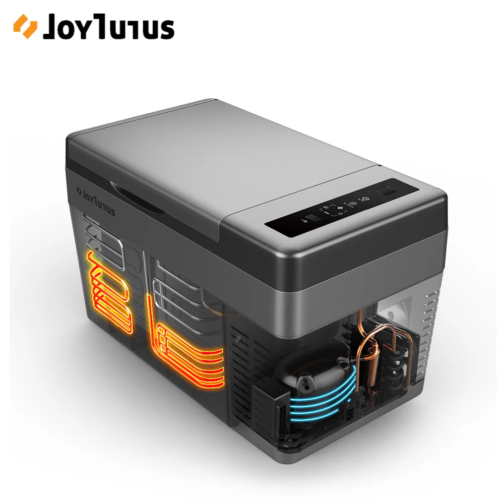  25L Car Fridge 2 Charging Methods 12V/24V 45W Portable Refrigerator Compressor Cooler Freezer Warme