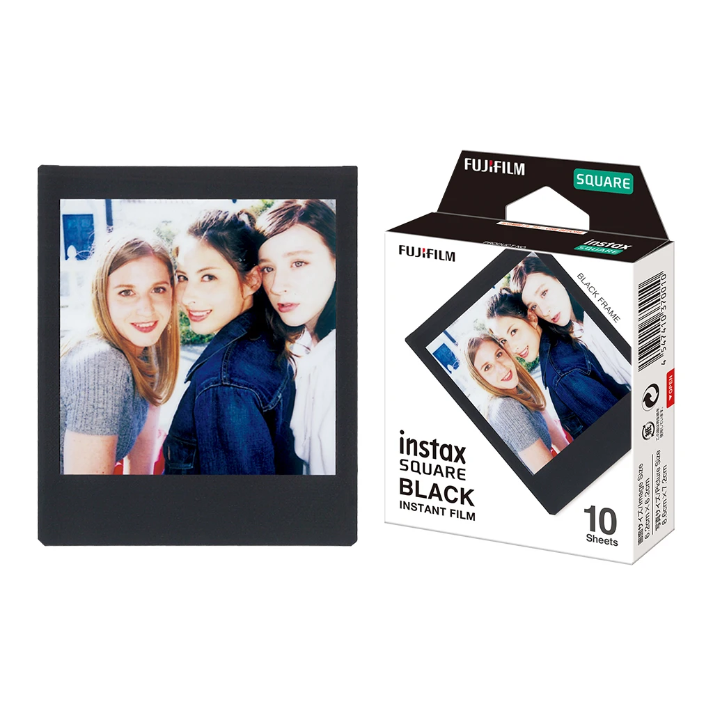  10 Sheets Black Edge Film Photo Paper For Fujifilm Instax SQUARE SQ20 SQ10 2019 New