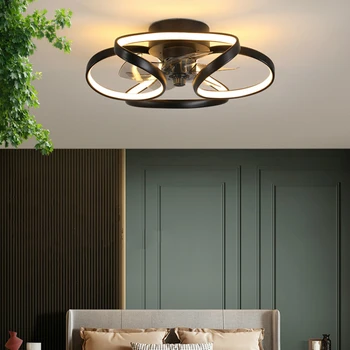 

Modern Ceiling Fan Light Bedroom Ceiling Leafless Ceiling Fan Light Living Room with Electric Ceiling Fan with Light Integrated