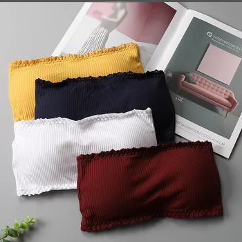 

Hot Sexy Summer Women Strapless Bra Tube Top Ladies Fashion Stretch Sexy Tube Top Seamless Padded Underwear