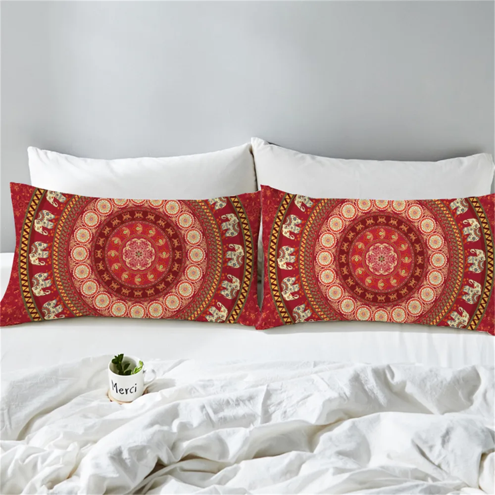 

50X90CM Home Decor Pillow Case Gold Geometric Mandala Print Pillows Cover Living Room Accessories Home Decor Cushion Cover
