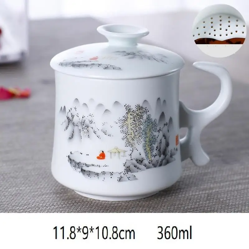 Version H Большой Чай Кофе Vajilla посуда для напитков Copo E посуда Tazzine Caffe Cute Criativa Xicara путешествия кофе керамика Caneca чашка и кружка - Цвет: Version H
