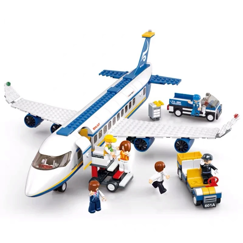 

DIY 0371 0366 City Air Plane Airbus Cargo Plane Aircraft Building Blocks Children's Educational Toys Gifts