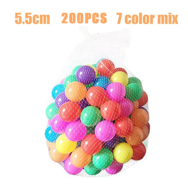 100/200Pcs 5.5cm And 7cm Safe Soft Plastic High-quality Ocean Balls For Baby Playpen Colorful Soft Stress Air Juggling Ball Pool 10