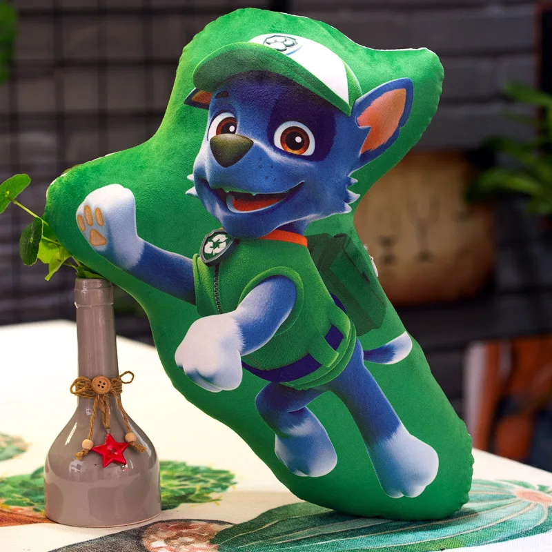 Paw Patrol, креативная плюшевая кукла, диванная подушка, Автомобильная подушка, аниме, 40 см, хлопковая Подушка для детей, на день рождения, рождественский подарок - Цвет: Красный