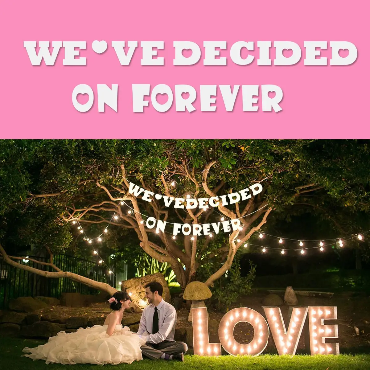 WEVE Defined ON FOREVER Signs обручальные Висячие баннеры деревенские винтажные флаги для