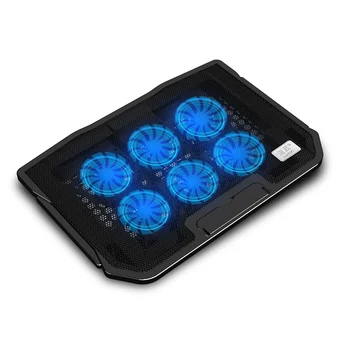 

Air-cooled Radiator Gaming Laptop Cooler 6 Fans Dual USB 2400 RPM Holder Laptop Cooling Pad with Stand for Professional Gamer