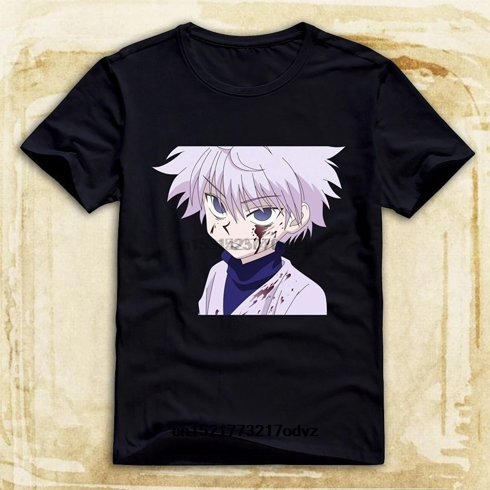Men T Shirt Hunter X Killua O Neck Hot Topic Tops Shirts T-shirt Stranger Things Print T-Shirts Original Top Tee | Мужская одежда