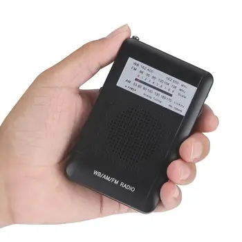 

Mini Radio AM/FM/WB NOAA Emergency Pointer Tuning Portable Radio Handheld Pocket Radio Receiver With Weather Warning