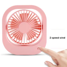 Портативный мини настольный вентилятор охлаждения USB вентилятор перезаряжаемый 60 градусов Регулируемый нескользящий вентилятор с батареей для домашнего офиса путешествия