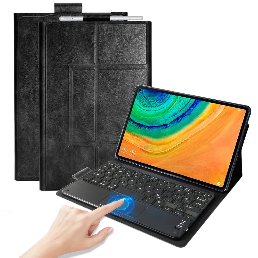 

Spanish Tablet Keyboard For Huawei Matepad Pro 10.8 Inch Tablet Case with Bluetooth Touchpad Keyboard For Matepad Pro 10.8