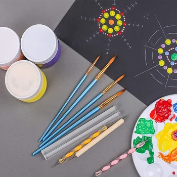

Mandala Dotting Tools Set for Painting Rock 25 Set Mandala Dotting Tool Set for Art Rock Painting, Nail Painting, Drawing & Draf