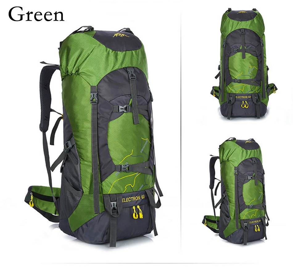 Hot 60L Outdoor Backpack Men Women Camping Hiking Sport Bag Waterproof Mountaining Trekking Climbing Cycling Travel Bag Rucksack