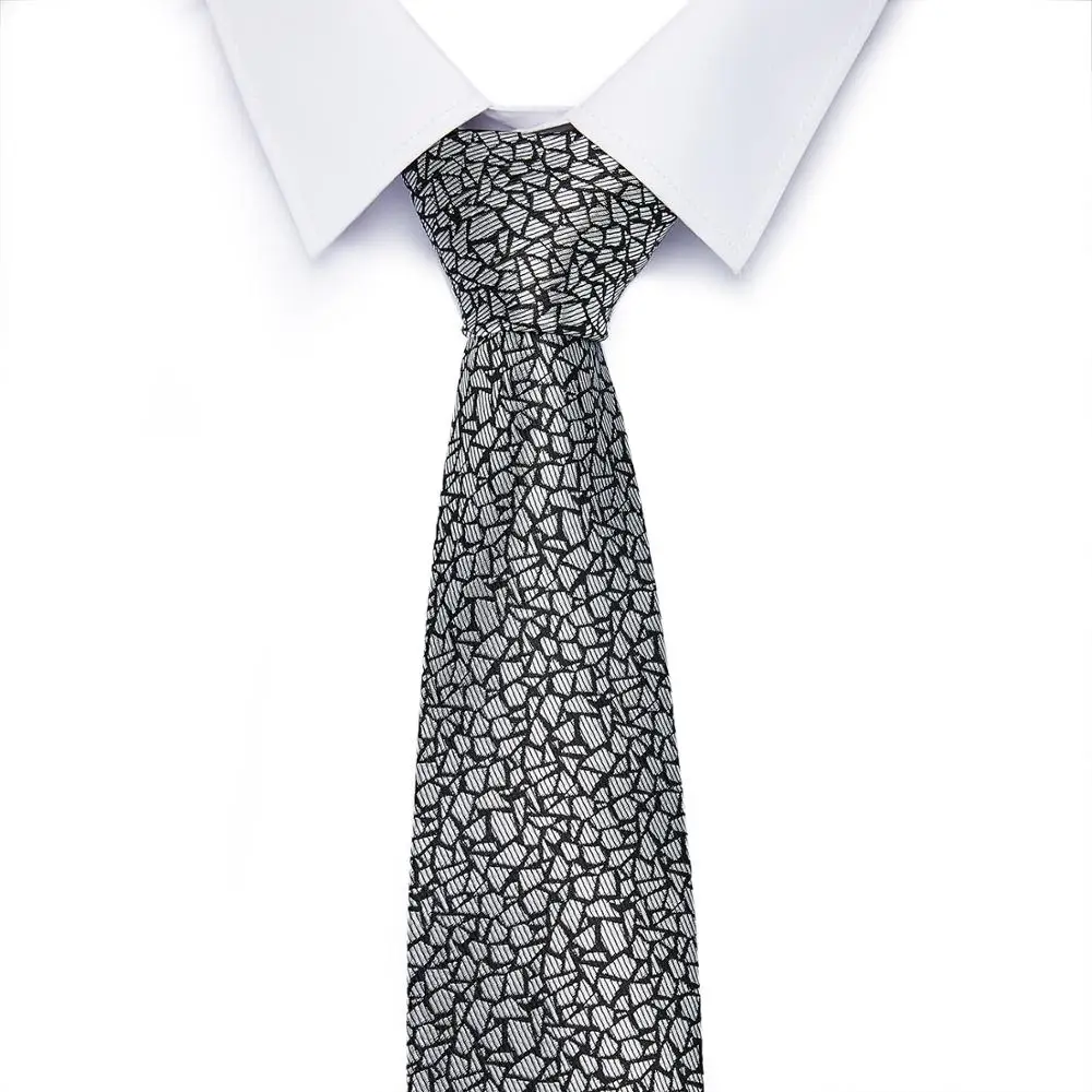 Мужской Шелковый обтягивающий галстук 6 см, модный простой цветочный галстук серого, синего, зеленого, фиолетового, желтого, красного цветов, Одноцветный Свадебный галстук, деловые свадебные галстуки