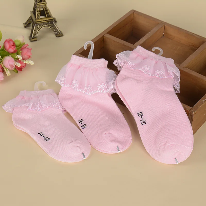 

Girls White Lace Socks Children 95 Cotton Lace Boneless Short Socks Princess Socks Baby Jump Dance Pantyhose
