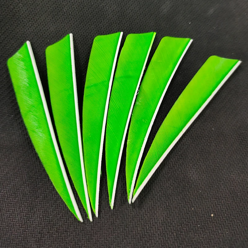 50Pcs DIY Archery Accessories  4Inch Shield Turkey Feathers Arrow Feather Fletching For Any Wooden Carbon Arrow Shaft