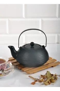 

Ceramic Tea Pot 600 Ml Large Capacity Tea Ceremony مصفاة الشاي Black Tea Pot Cup Set Home Office Tea Pot чайник
