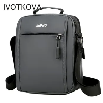 

IVOTKOVA Men Shoulder Bag Waterproof Business Cross Body Handbags New Design Male Messenger Bags 2020 Nylon Casual Bags