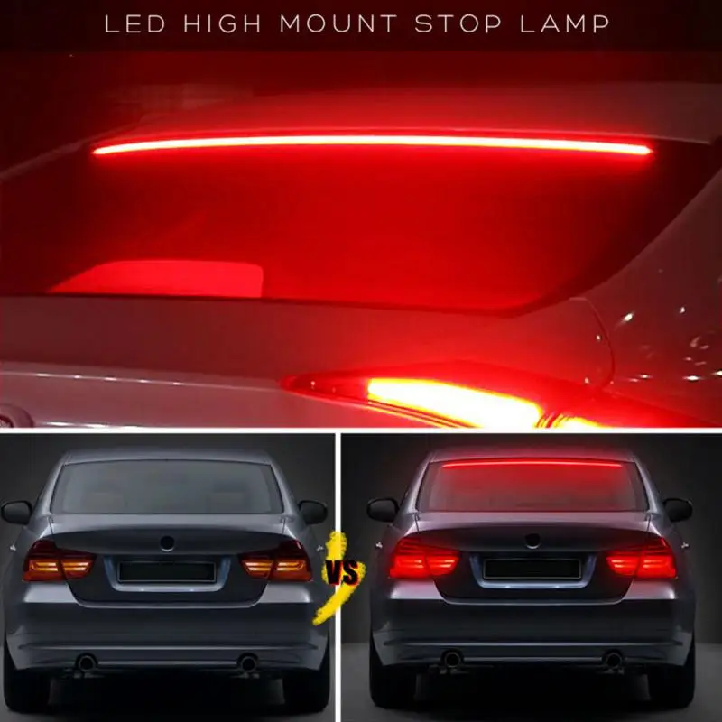 90cm Cuttable Car Signal Lamp High Mount Stop Brake Light Single/multiple Mode Tailgate Strip Safety Driving Warning | Автомобили и