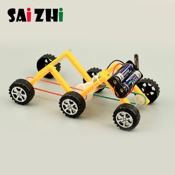 

Saizhi Creativity Diy Six-Wheeled Climbing off-Road Car Children Science Physics Experiment Educational Toys Gift