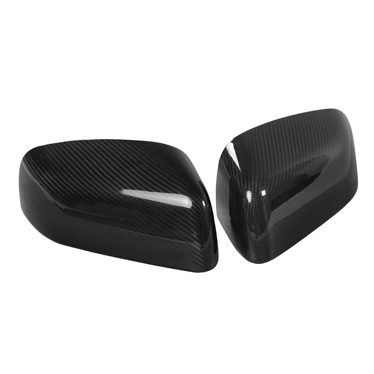 

New Pair Real Carbon Fiber Car Rear View Side Add-On Mirror Cover Caps For Land Rover For Range Rover Sport For Range Rover L322