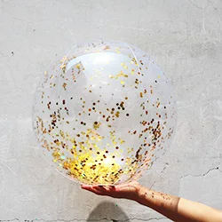 16 inch gold ball YUYU надувные шары для бассейна бассейн Фламинго поплавок Детские поплавки для бассейна детский бассейн игрушки для купания Блестящий бассейн мяч - Цвет: 16 inch gold ball