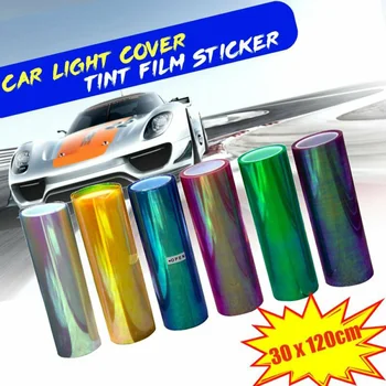 

7 Color Car Headlight Taillight Fog Light Sticker Tint Protector Film Wrap Decal Stylish Automotive Light Film