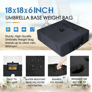 

Outdoor Patio Umbrella Base Weight Bag Weatherproof Parasol Umbrella Heavy Duty Sand Bags Stand Base for Home Hotel Use