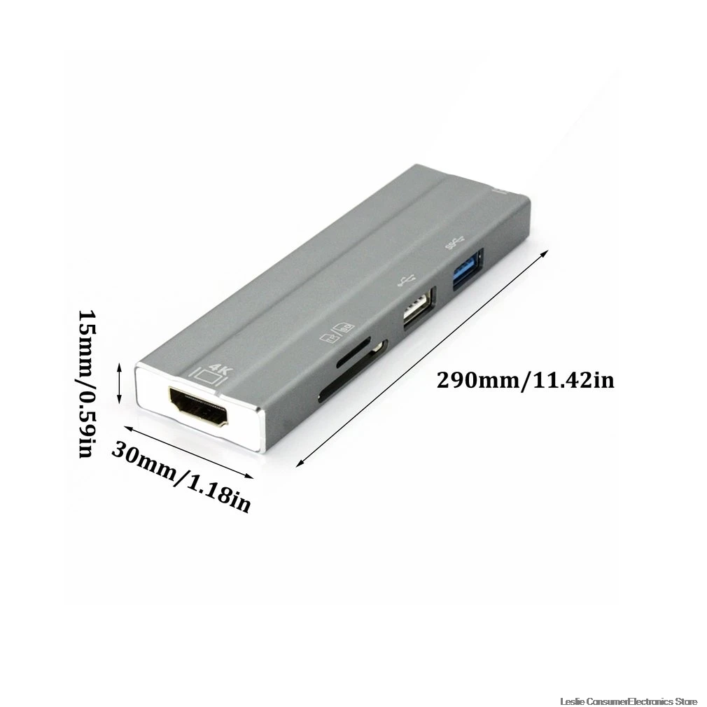USB C концентратор USB-C HDMI адаптер Thunderbolt RJ45 3 концентратор USB для MacBook samsung Dex Galaxy S10/S9 USB-C