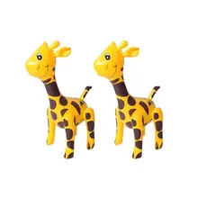 2 шт. прекрасные декоративные надувные воздушные шары из пвх воздушные шары в форме жирафа игрушки в форме животных надувные игрушки для детей и взрослых