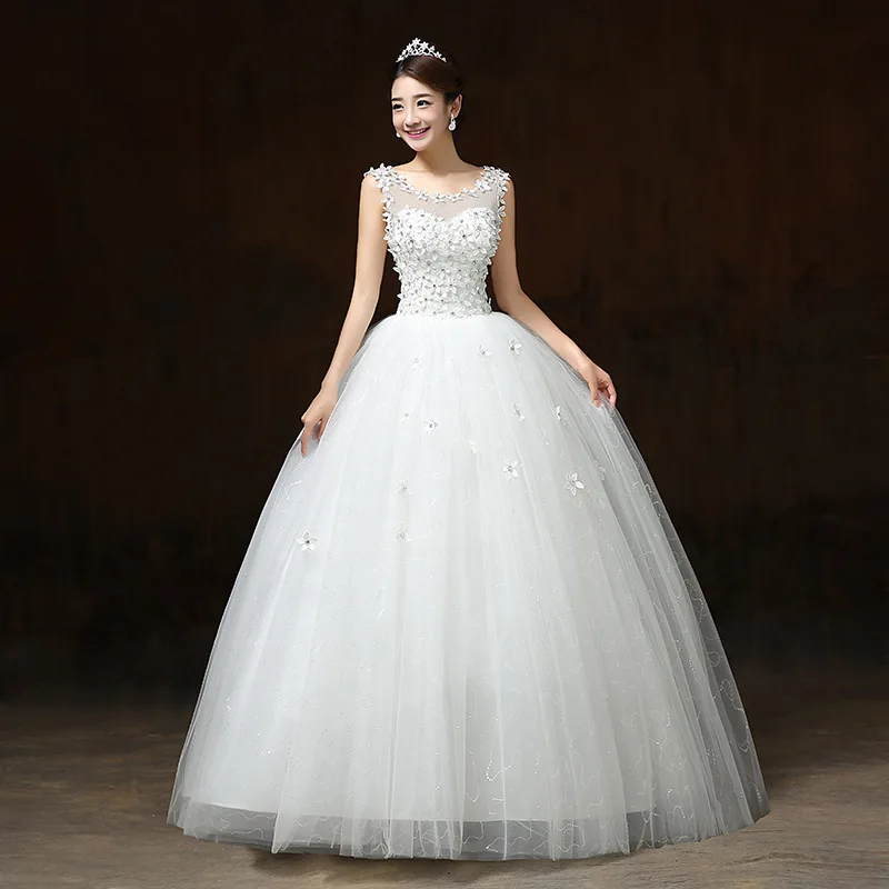 

2019 Real Vestido Cocktail New 2020 Korean Version Double Shoulder Flower Slim Bandage Bride Wedding Large Studio Dress One H58