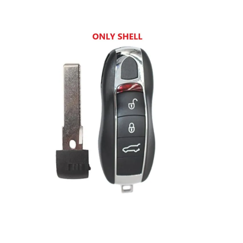 

Smart Keyless Entry Remote Key Case Shell 3 Buttons for Porsche Panamera macan cayenne Replacement smart key shell
