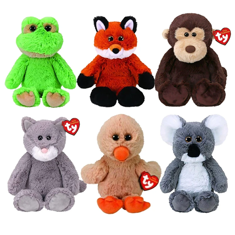 TY Beanie Boos кукла с большими глазами плюшевые мягкие животные лягушка лиса Горилла